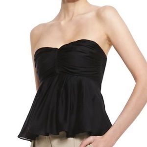 L’AGENCE Strapless Babydoll Top